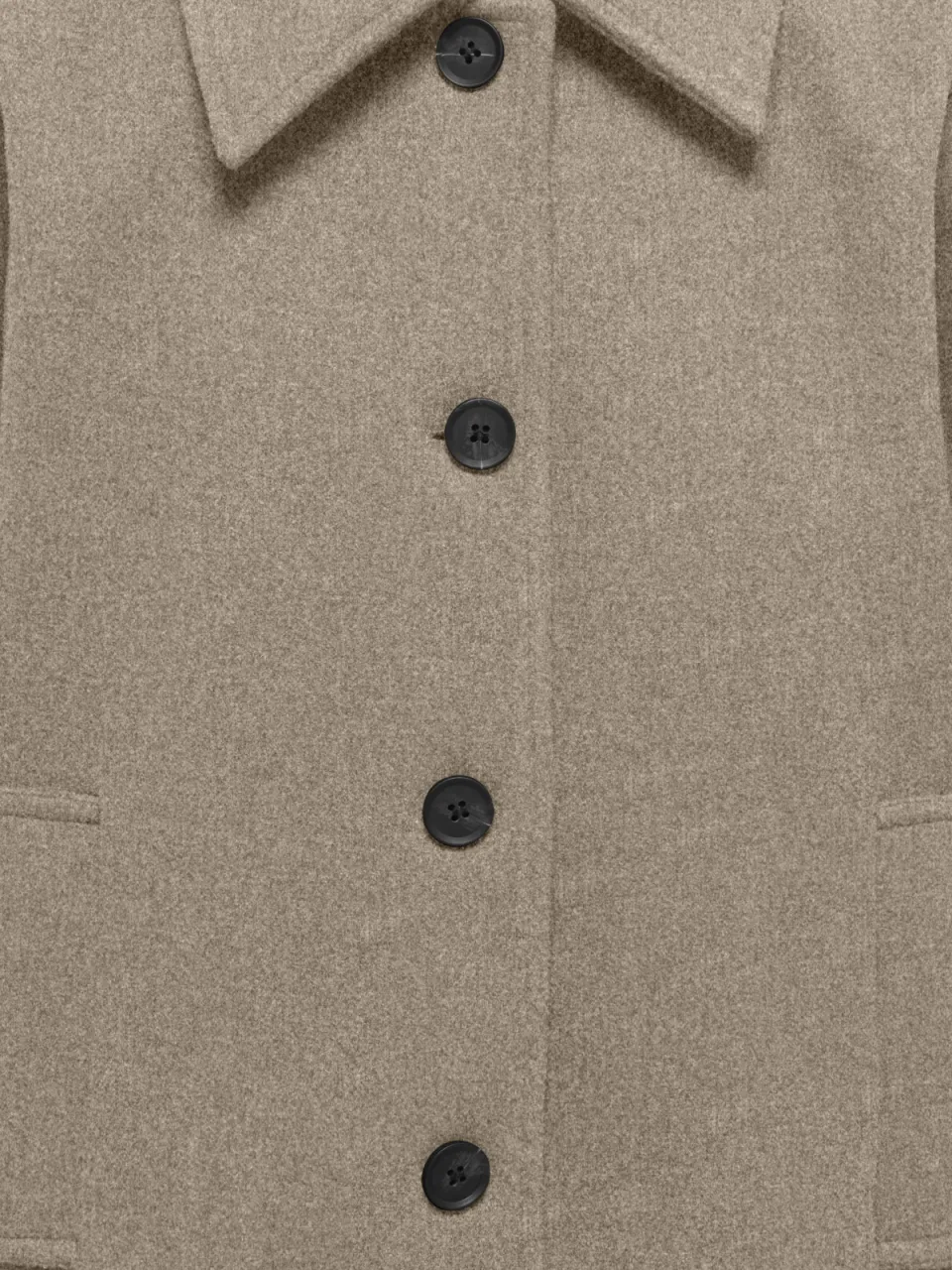 Only wintermantel taupe, foto 5