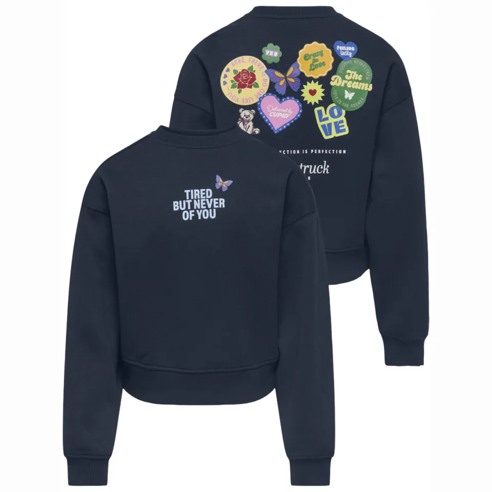 KIDS ONLY GIRL sweater met backprint - donkerblauw, foto 3