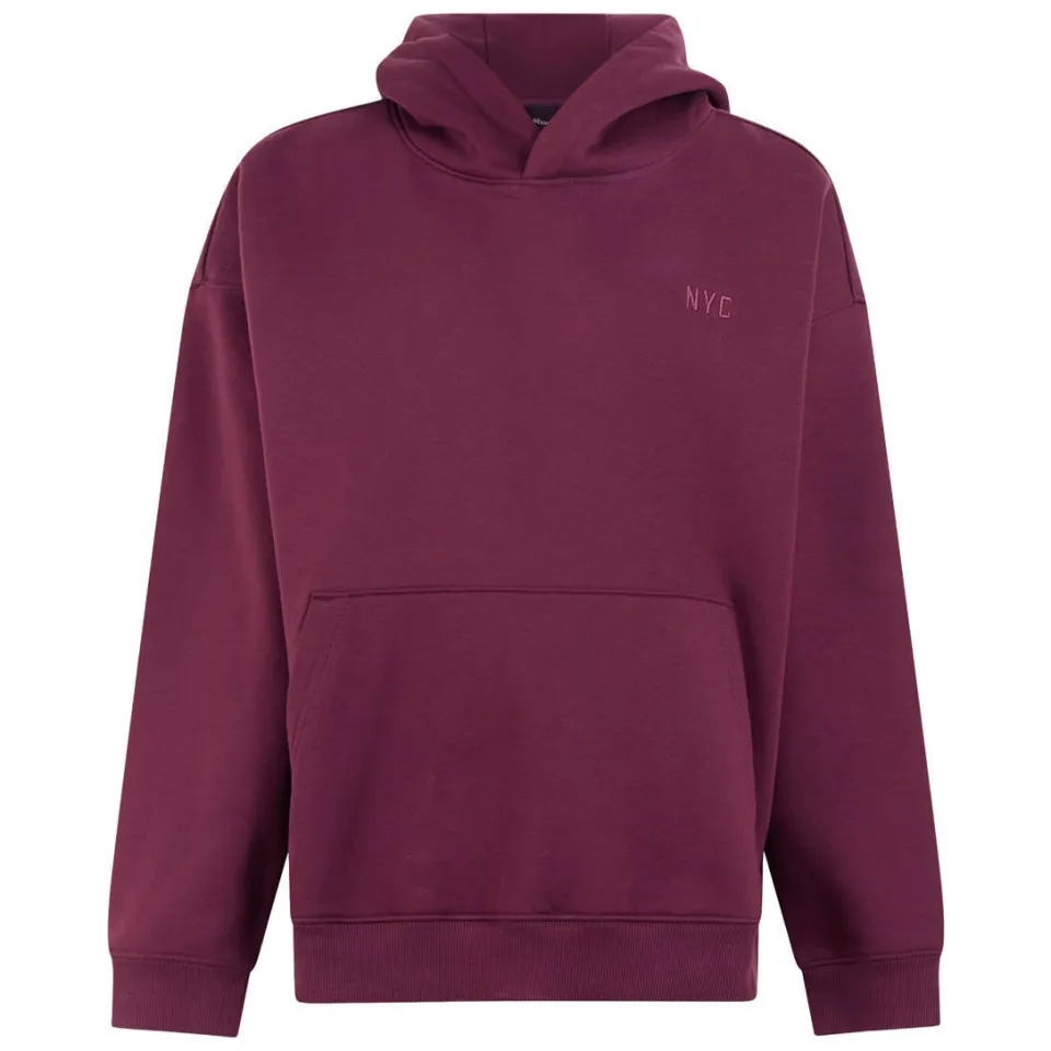 Shoeby hoodie - donkerrood, foto 2