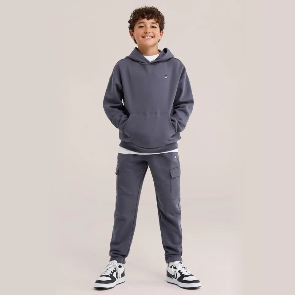 WE Fashion sweat joggingbroek antraciet