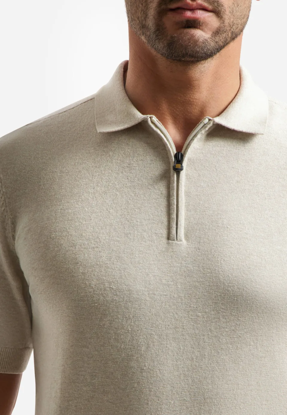 No Excess regular polo beige, foto 8