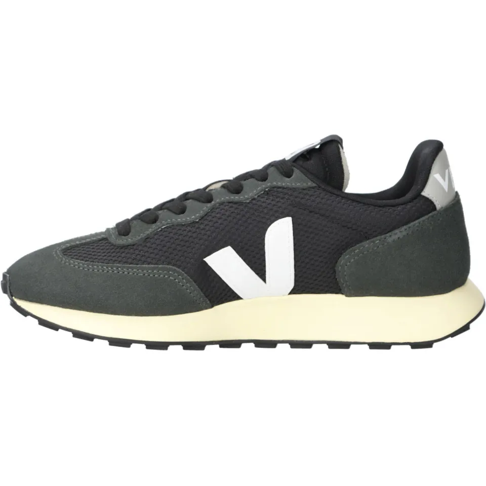 Veja Rio Branco II suède sneakers met logo - zwart/wit, foto 7