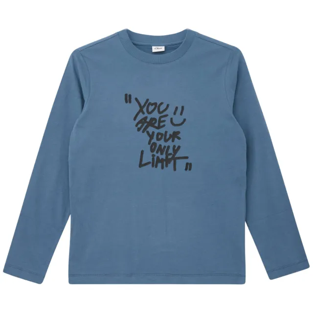 s.Oliver longsleeve met tekst blauw, foto 2