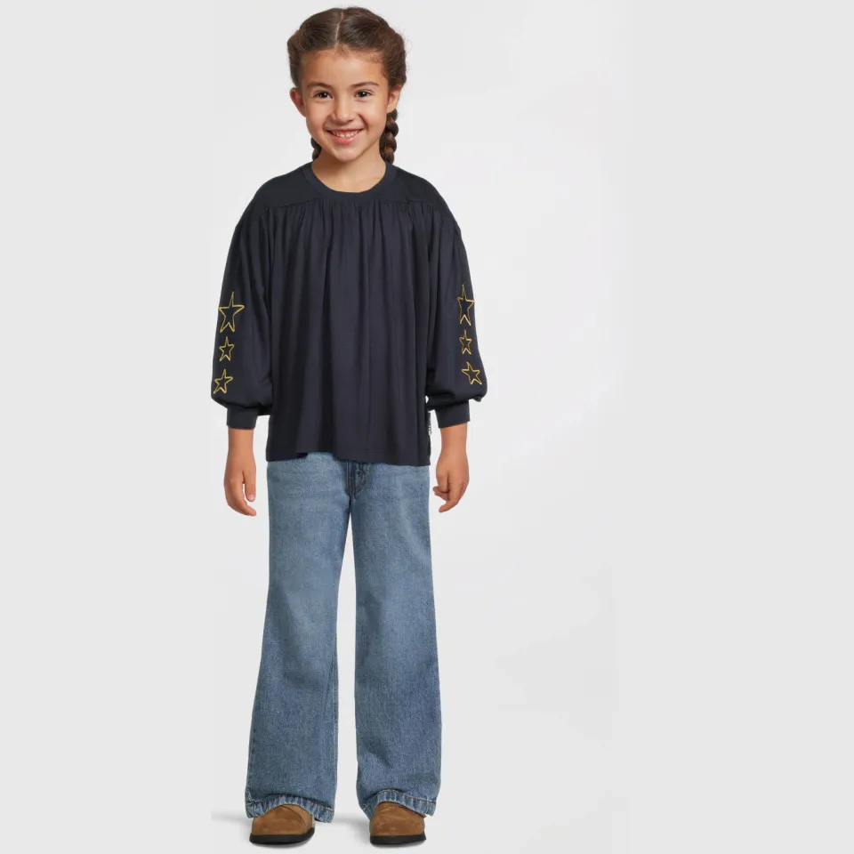 Me & My Monkey top met sterren donkerblauw, foto 4