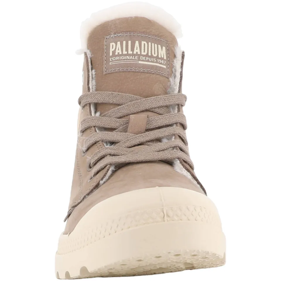 Palladium PAMPA HI ZIP WL leren sneakers met profielzool - bruin, foto 5