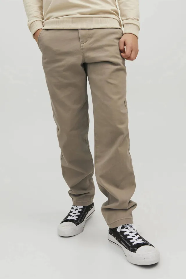 Jack & Jones regular fit gebreide chino beige, foto 5