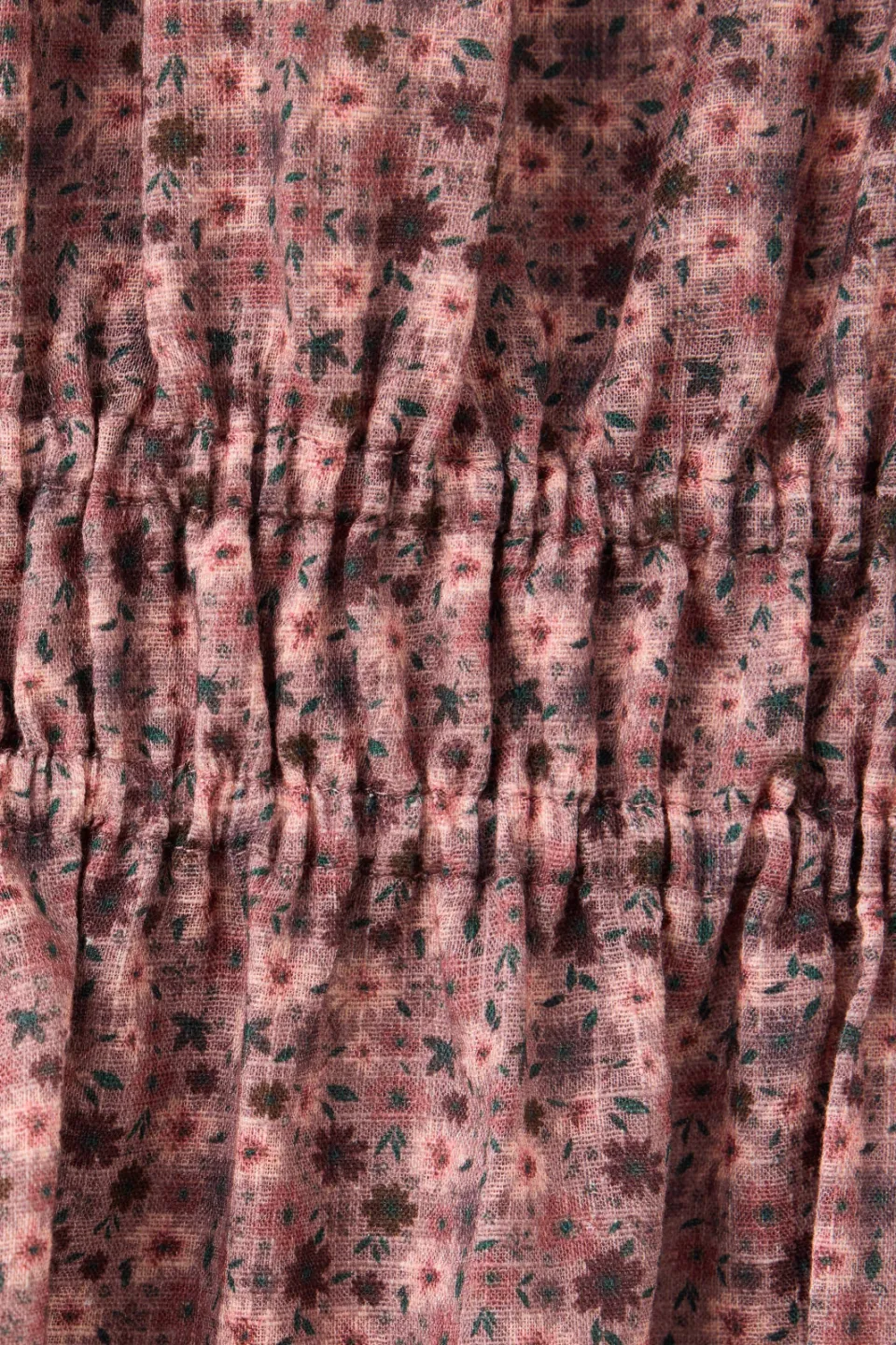Mango Kids gebloemde midi jurk met smockwerk roze, foto 3
