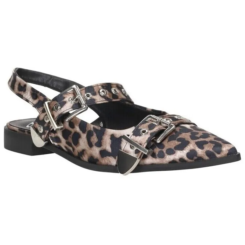Sub55 slingbacks luipaardprint beige, foto 2