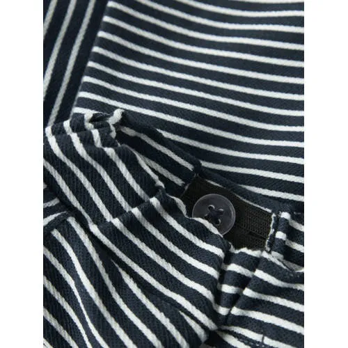 NAME IT BABY gestreepte korte broek donkerblauw donkerblauw/wit, foto 3