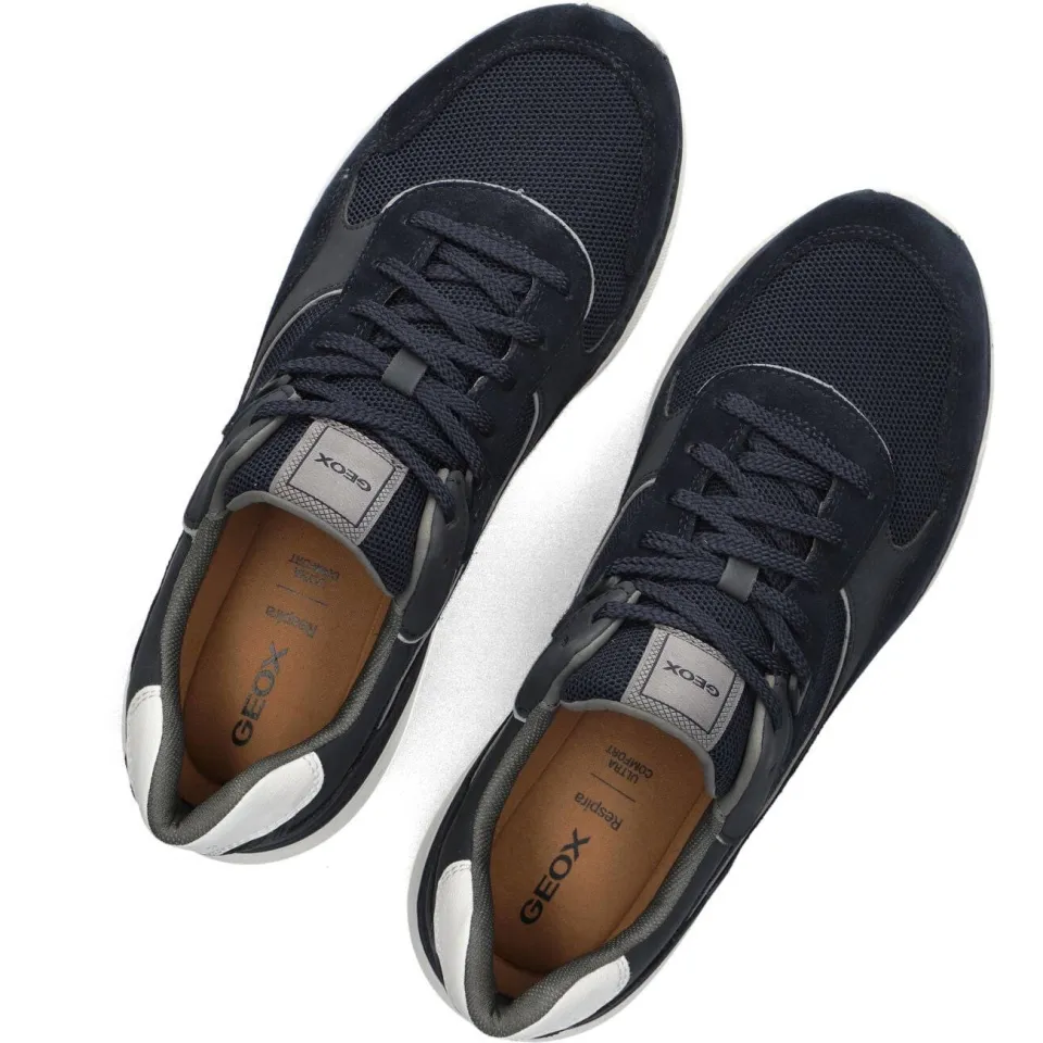 Geox Spherica Actif X1 lage sneaker blauw, foto 5