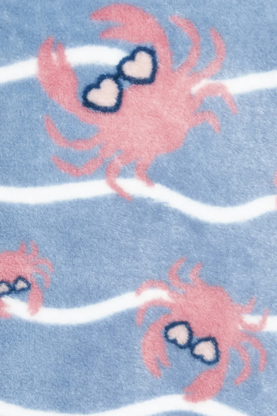 Playshoes badjas Crab lichtblauw/roze, foto 4
