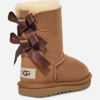 Ugg ® Bailey Bow II-laars voor kinderen in Brown, Dubbelzijdig, foto 2