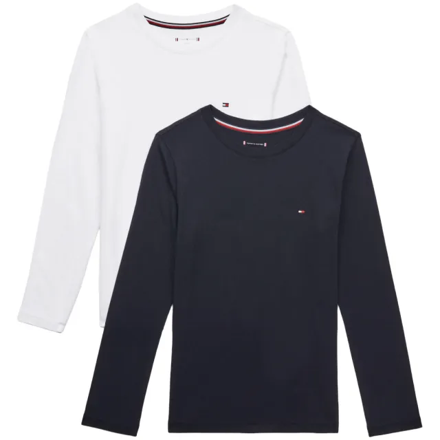 Tommy Hilfiger longsleeve donkerblauw set van 2, foto 2