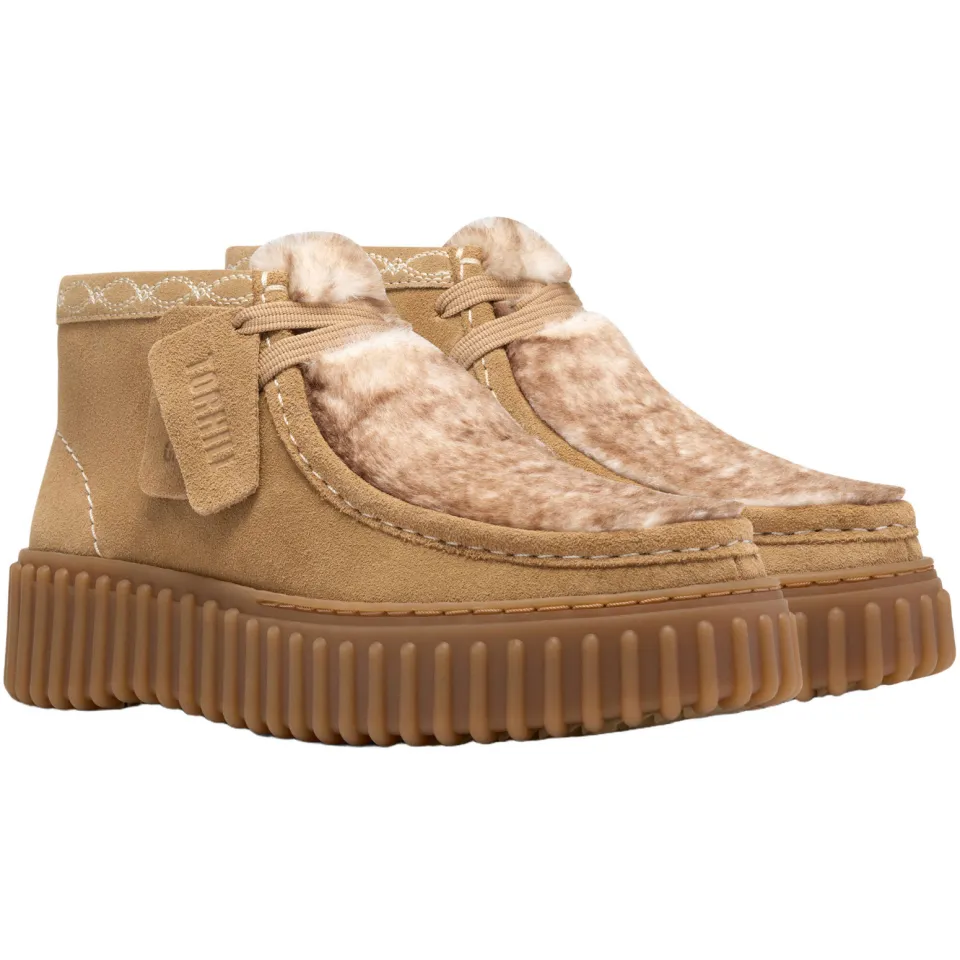 Clarks Torhill Moss suède veterboots - beige, foto 5