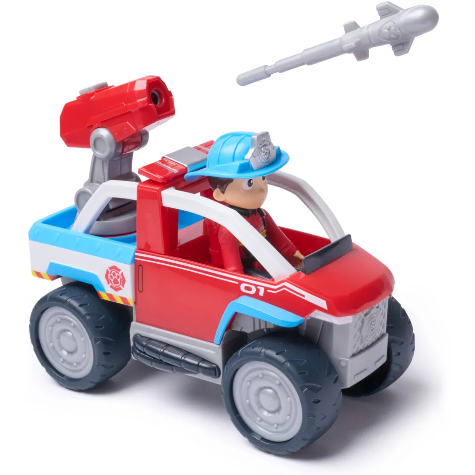 PAW Patrol Fire Rescue Vehicle Ryder speelvoertuig rood, foto 2