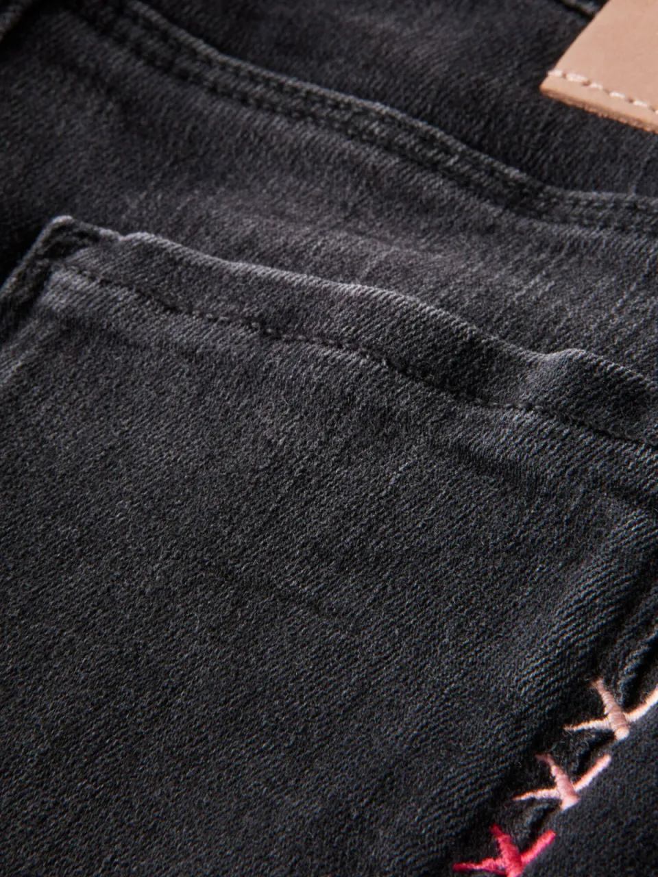 Scotch & Soda skinny jeans zwart Meisjes Stretchdenim Effen, foto 3