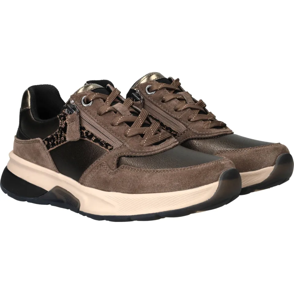 Gabor Rollingsoft veterschoenen taupe, foto 3