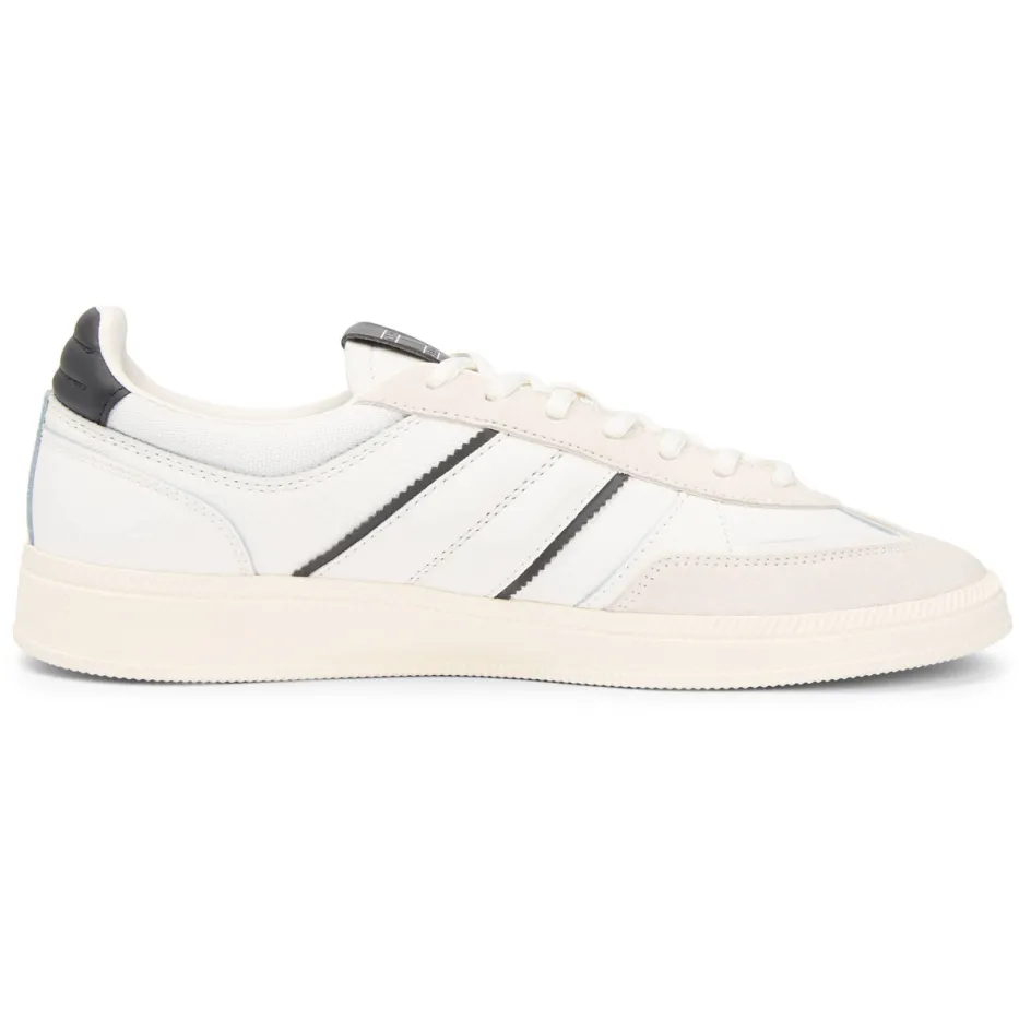Tommy Jeans leren sneakers ecru/zwart