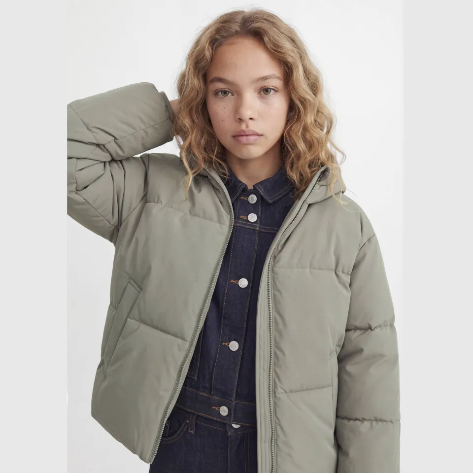 JJXX GIRL pufferjas grijsgroen, foto 5