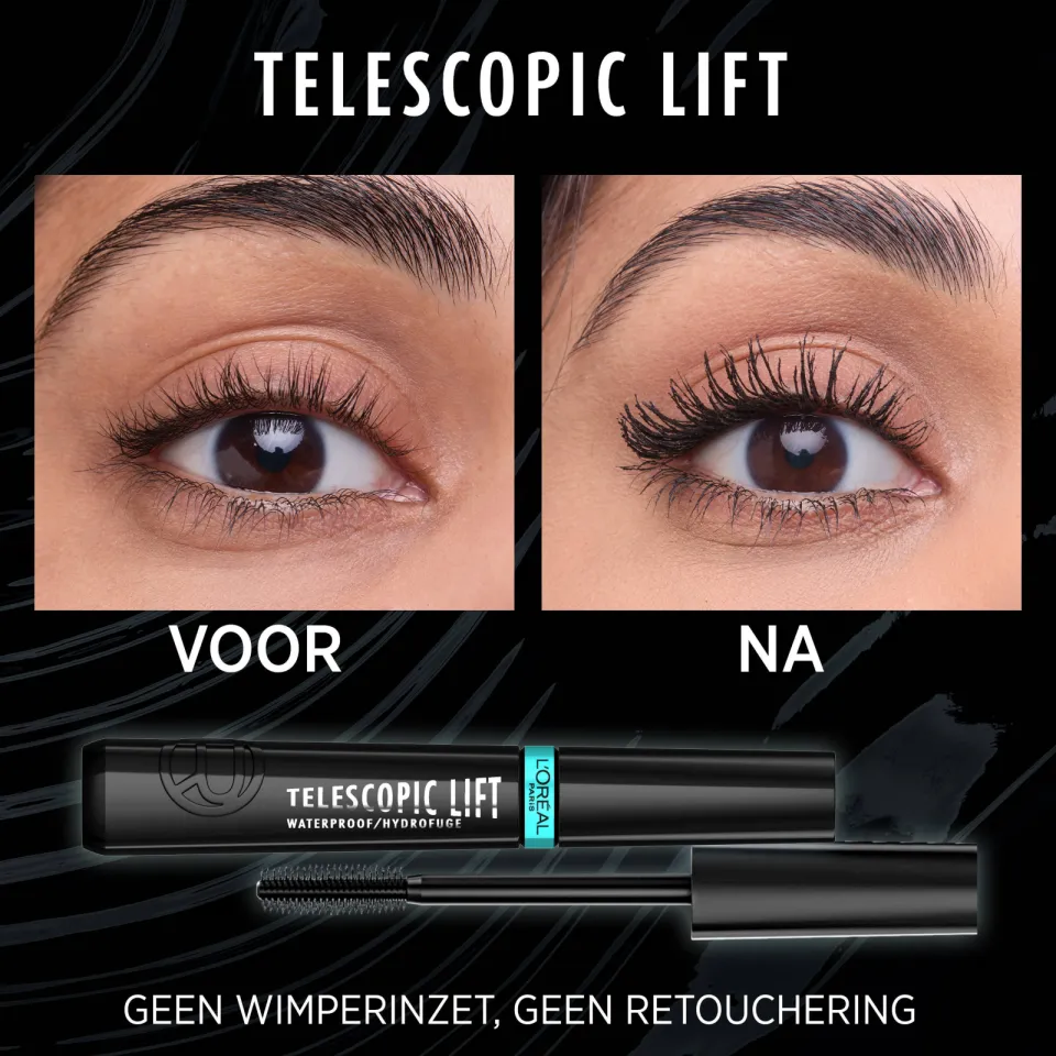 L'oréal Paris Telescopic Lift waterproof mascara zwart, foto 5