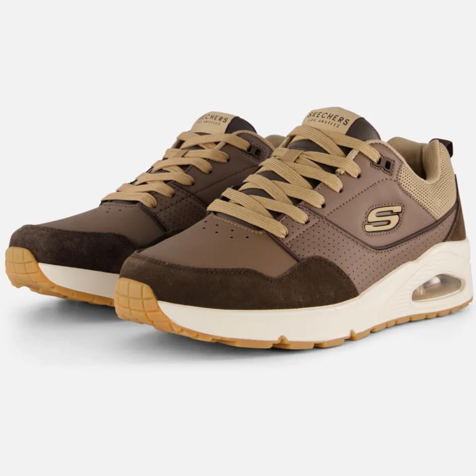 Skechers Uno-Retro One lage sneakers bruin, foto 3