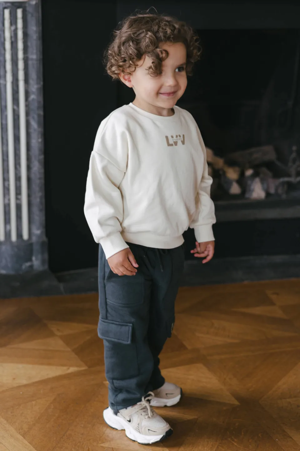 Levv cargo joggingbroek grijsblauw, foto 4
