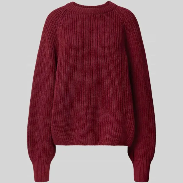 ARMEDANGELS Loose fit pullover van wolmix model 'RIB KNIT' Rood