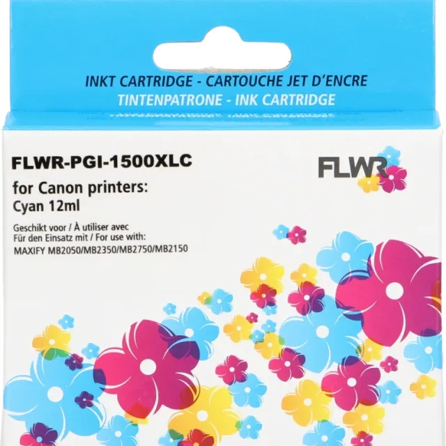 FLWR Canon PGI-1500XL cyaan (Huismerk (compatible))