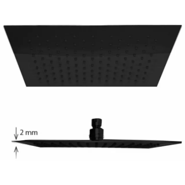 Best Design Regen douchekop Best Design Nero-Brause Vierkant 30 cm 304L Mat Zwart