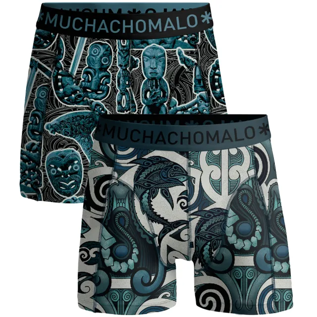 Muchachomalo Heren 2-pack Boxershorts Kirituhi veelkleurig, foto 2