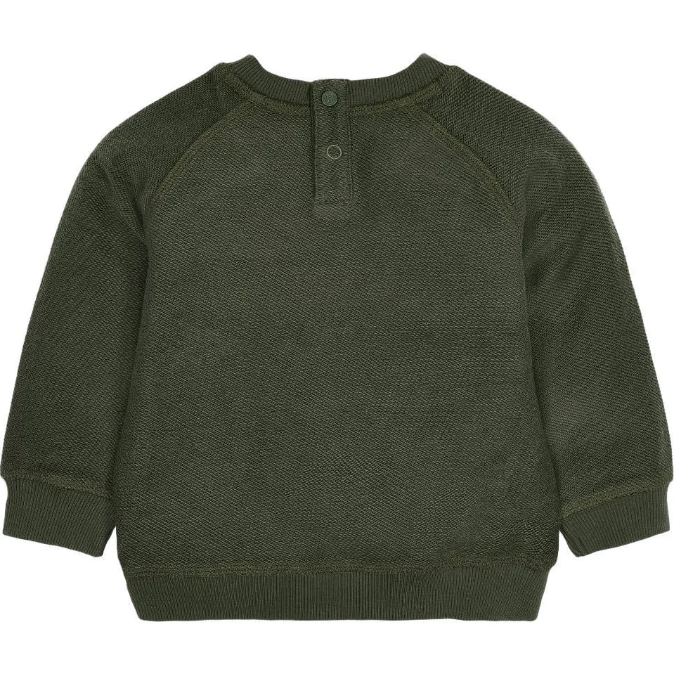 Little Dutch sweater met print - donkergroen, foto 3