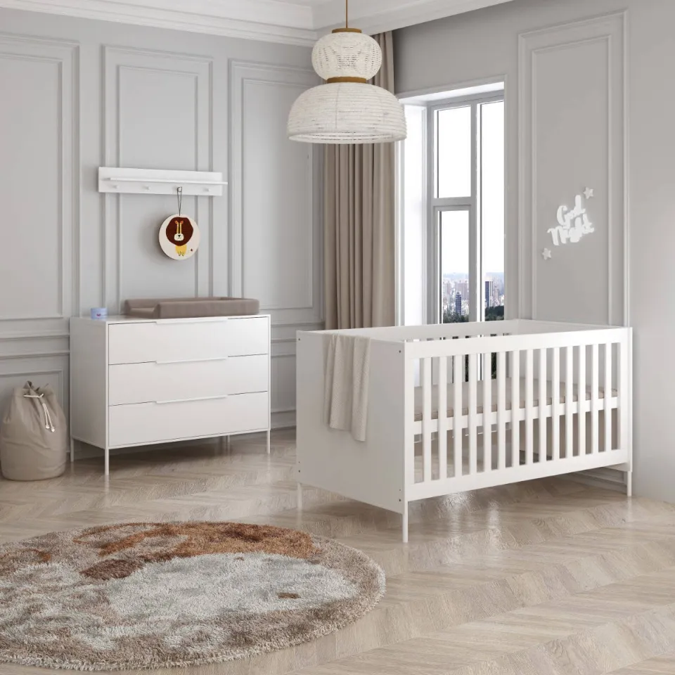 Born Lucky Meegroei Babykamer Santiago Wit 2-Delig, foto 4