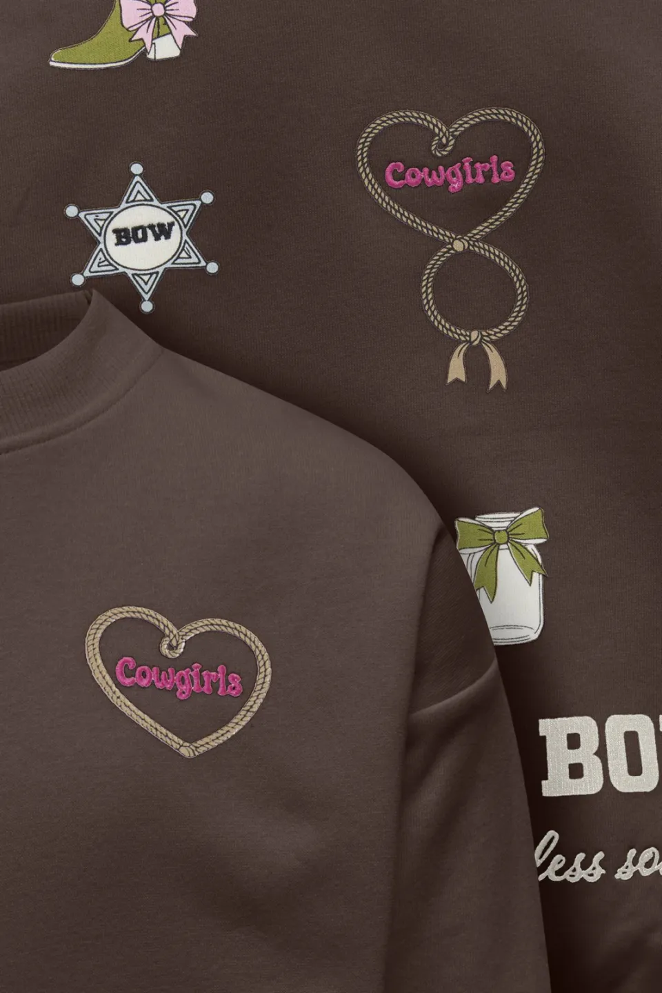 KIDS ONLY GIRL sweater met backprint - donkerbruin, foto 5