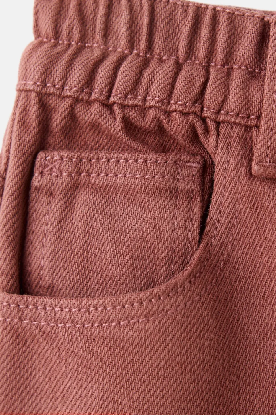 Mango Kids straight leg jeans - donkerrood, foto 5