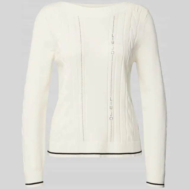 Liu Jo Regular fit pullover van viscosemix Wit