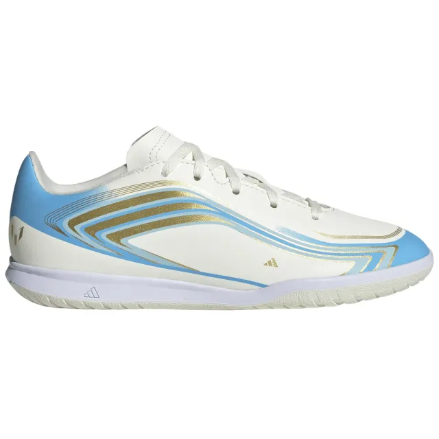 Adidas Performance F50 junior voetbalschoenen - zand/blauw