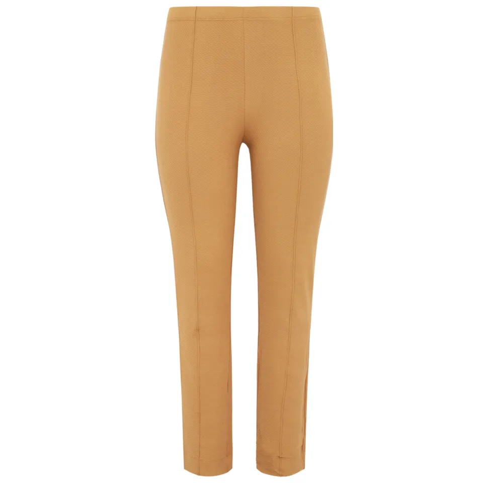 Yoek straight fit broek camel, foto 2
