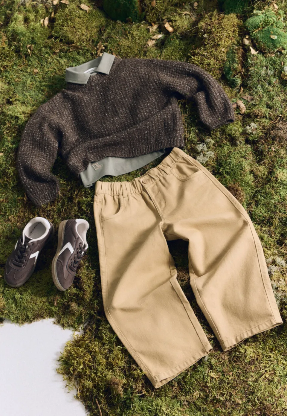 Mango Kids gebreide trui met wol - bruin, foto 3