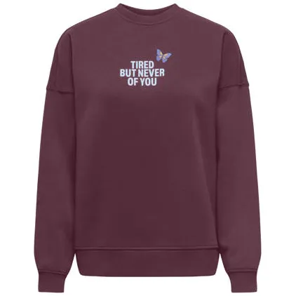 Only KIDS ONLY GIRL sweater met backprint - donkerrood Meisjes Polyester Ronde hals