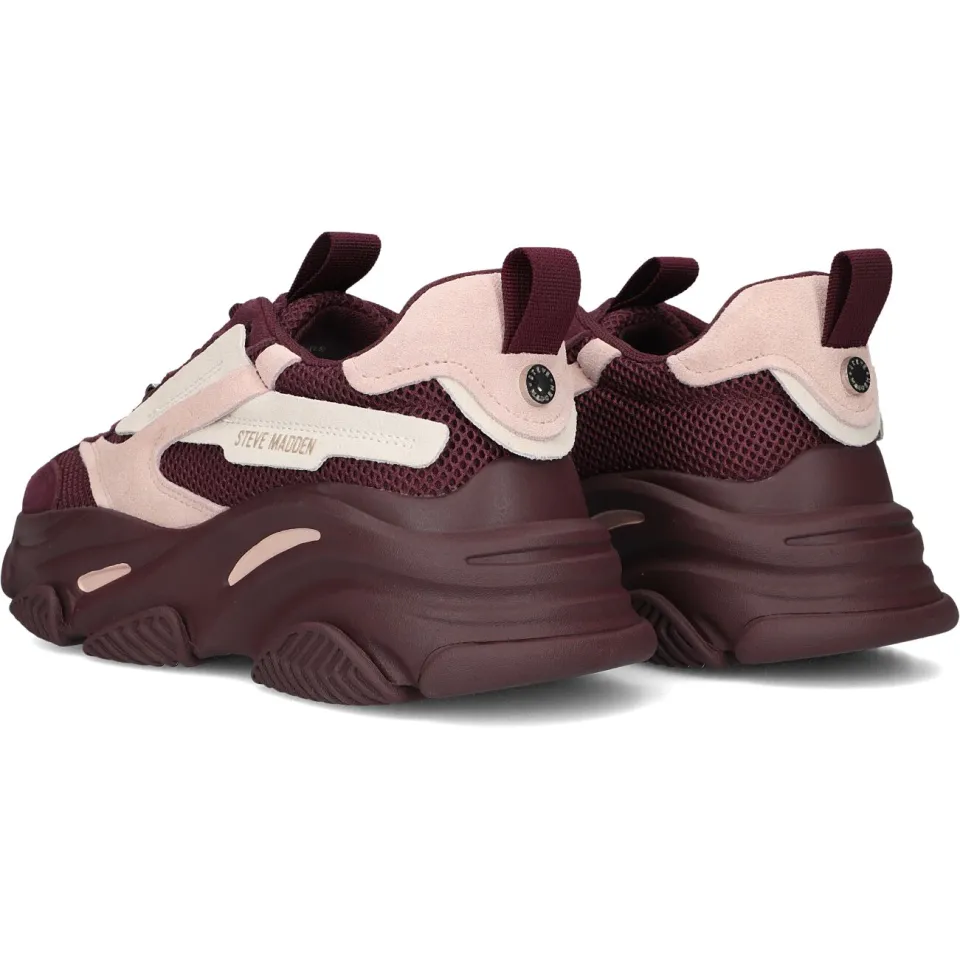 Steve Madden Possession-E chunky suède sneakers - aubergine/roze, foto 5