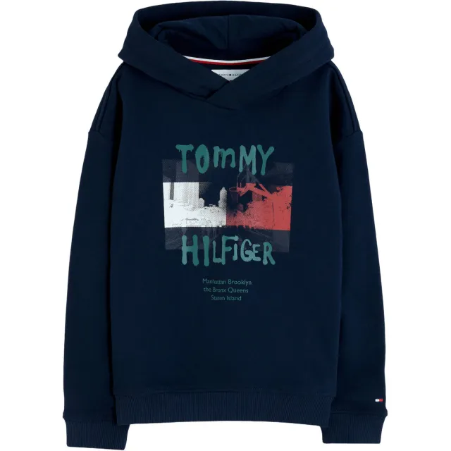 Tommy Hilfiger hoodie met logo - donkerblauw
