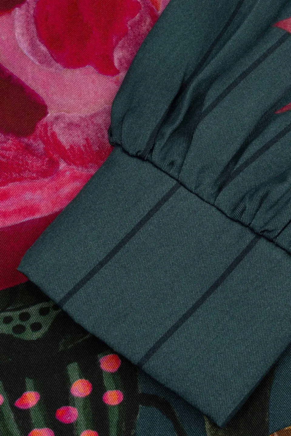 Oilily Dione maxi blousejurk donkergroen, foto 5