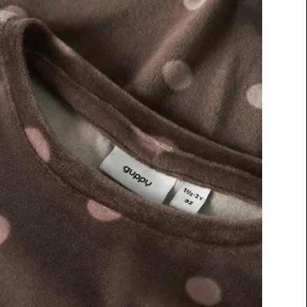 GUPPY MINI sweater met stippen - bruin Meisjes Polyester Ronde hals Stip, foto 3