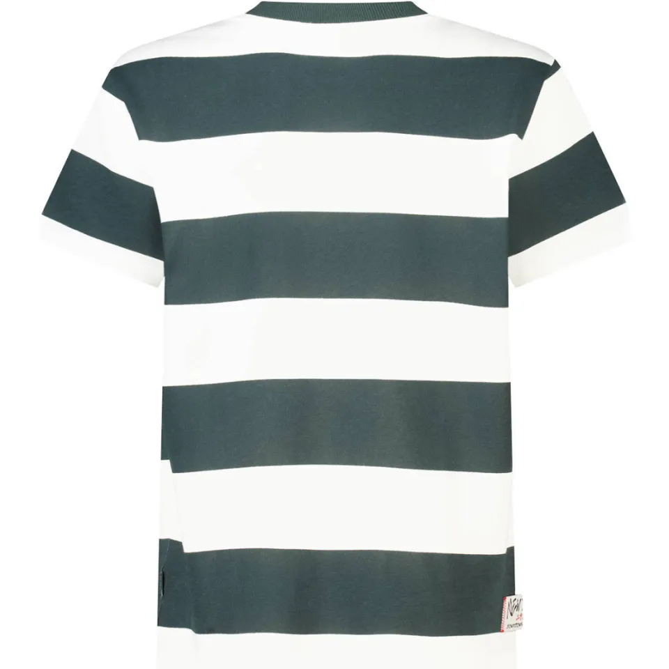 America Today gestreept T-shirt groen en wit, foto 4