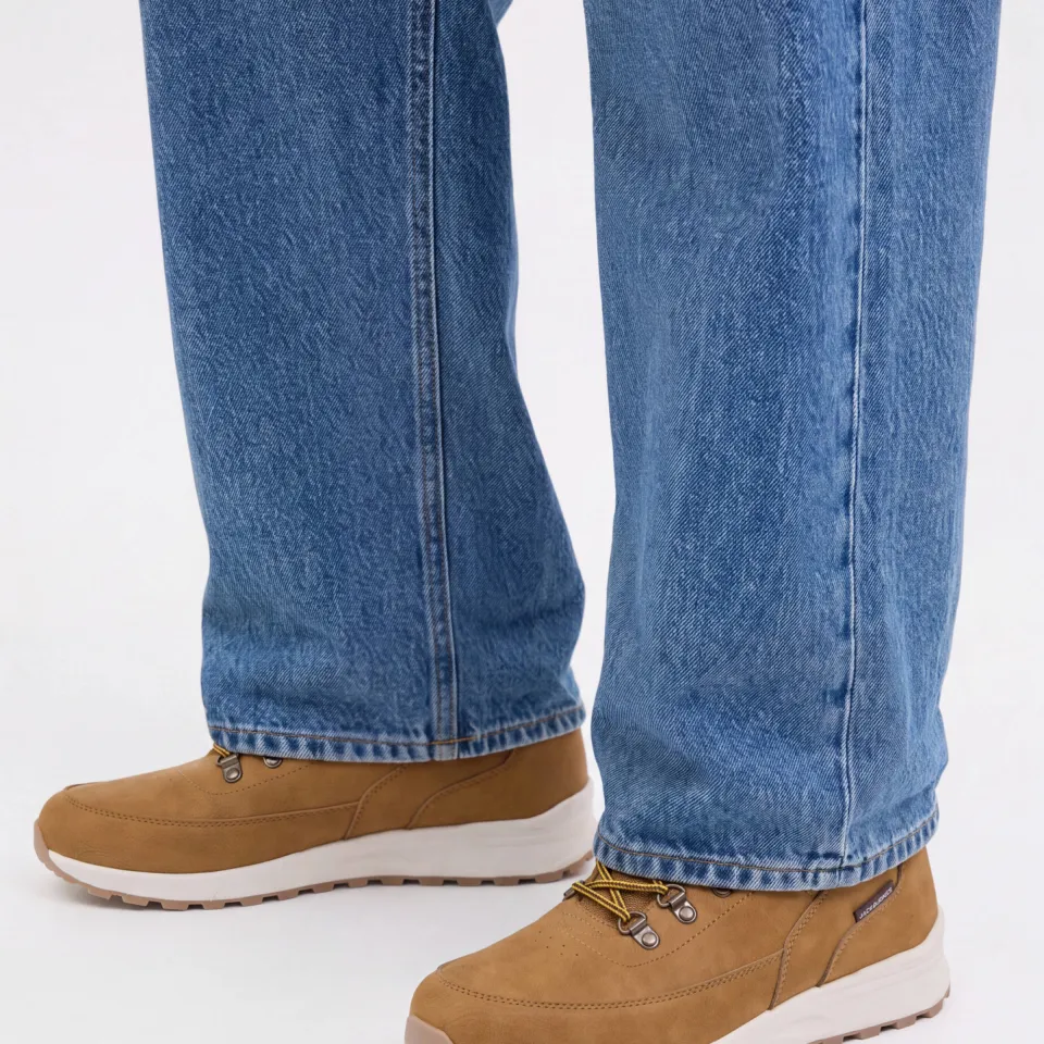 Jack & Jones imitatieleren veterboots met profielzool - cognac, foto 5