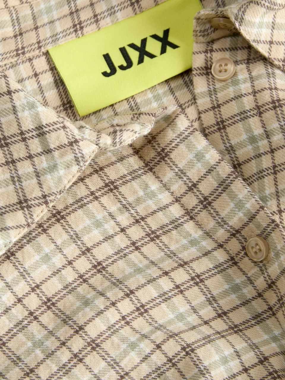 JJXX GIRL JXJAMIE geruite blouse beige bruin, foto 7