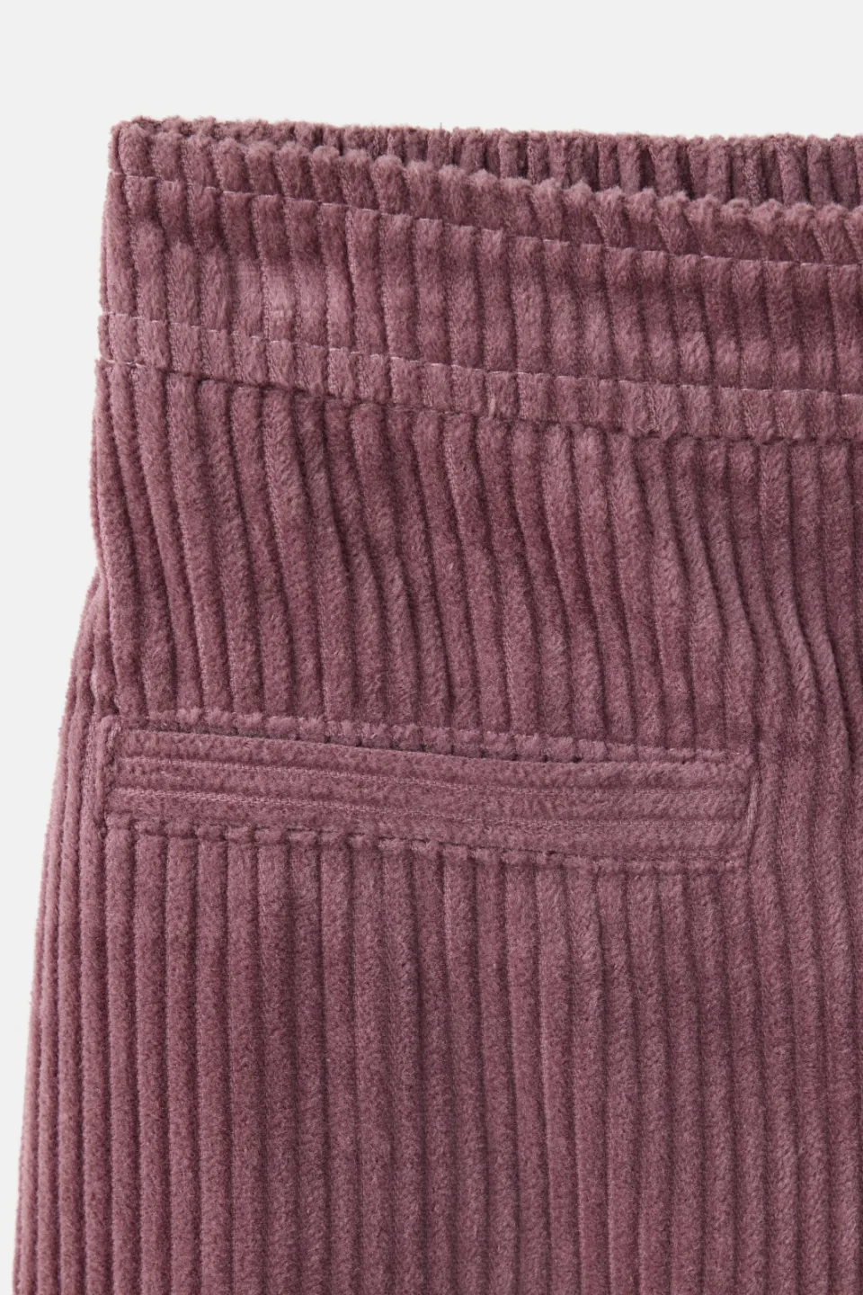 Mango corduroy casual broek bordeauxrood, foto 5