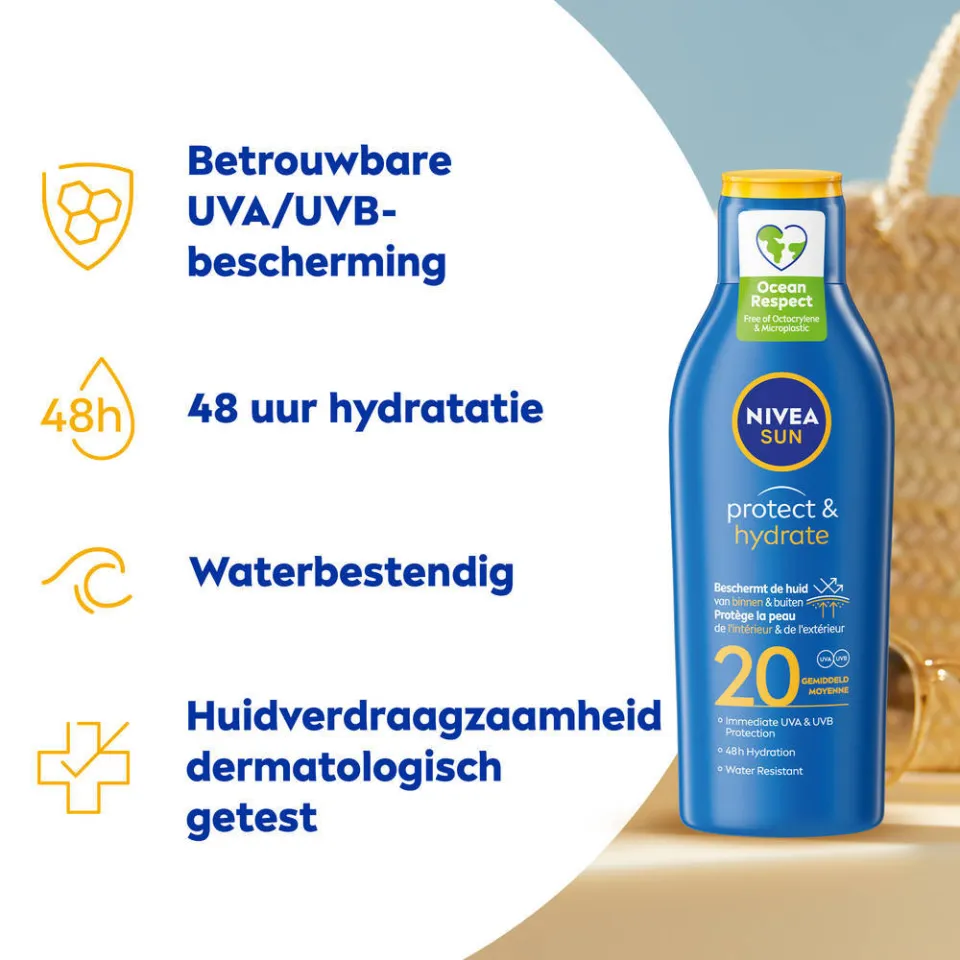 Nivea Sun Protect & Hydrate zonnemelk SPF20, foto 2
