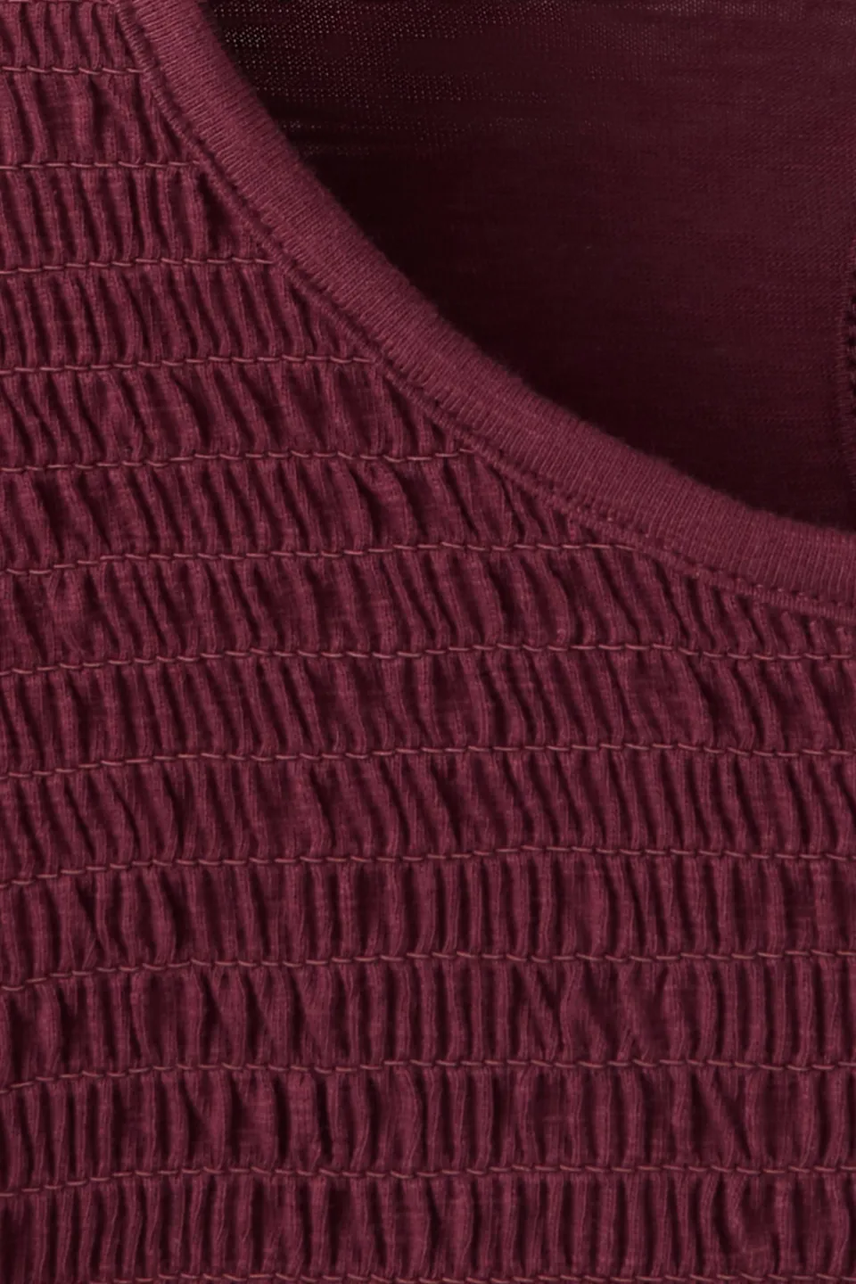 Mango Teen longsleeve met ruches donkerrood, foto 7