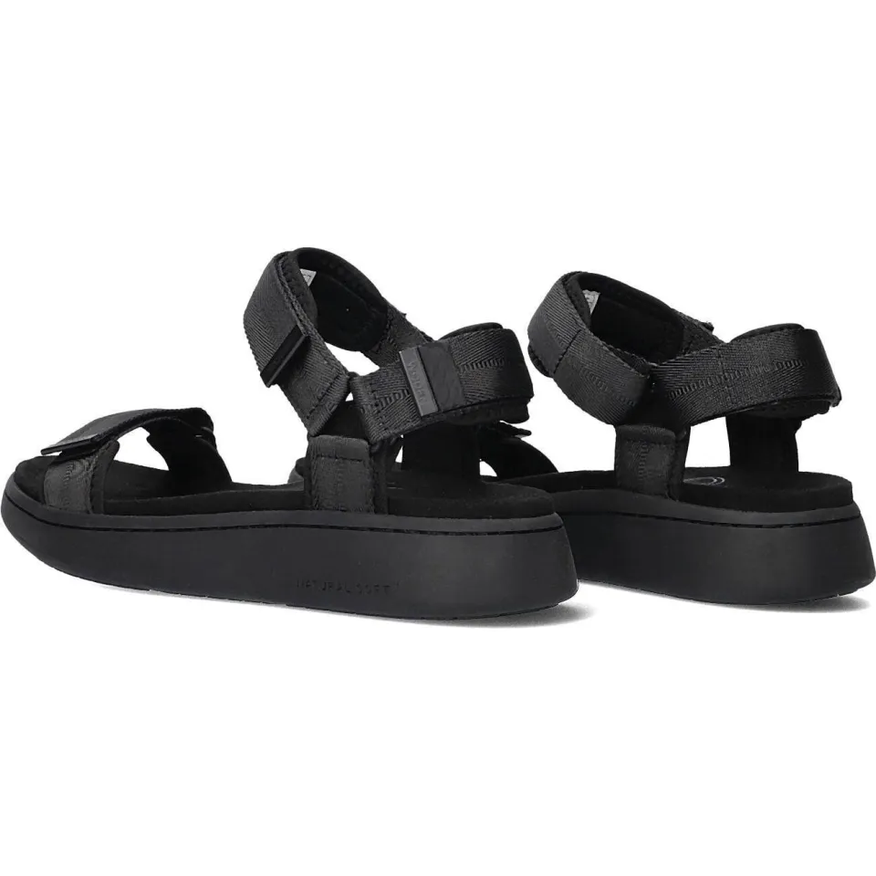 Woden Sandalen Line Zwart, foto 4
